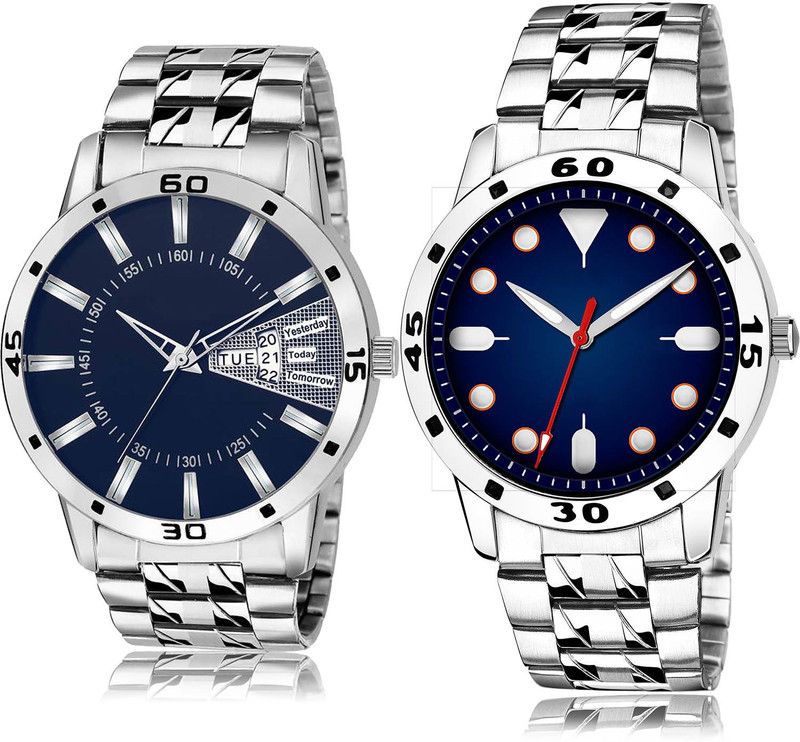 Analog Watch - For Men Classical Traditional 2 Watch Combo For Boys And Men - BL46.102-(65-S-19)