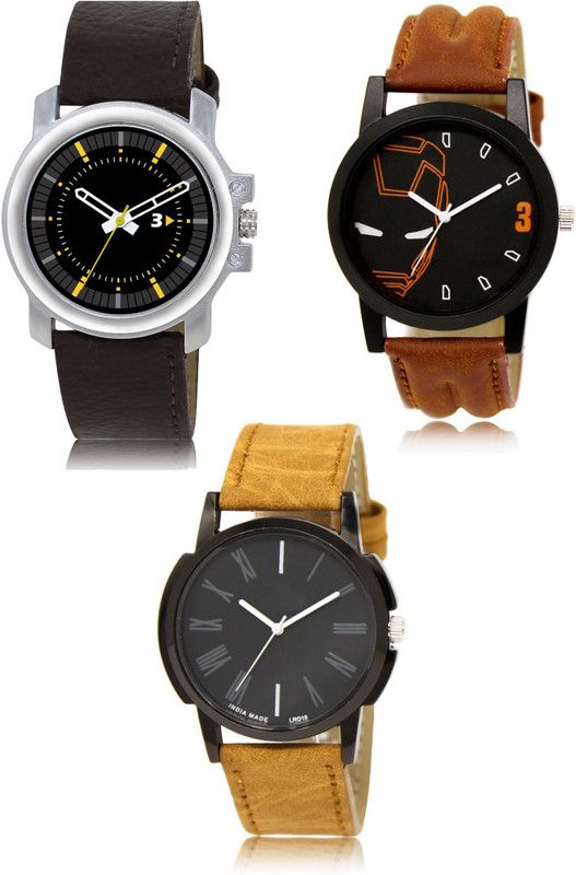 New latest Designer Combo of 3 Analog Watch - For Men 44-04-19