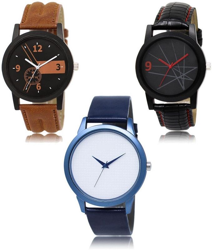 New latest Designer Combo of 3 Analog Watch - For Men LR-01-08-33