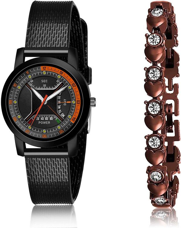 combo watch Analog Watch - For Women Treading Style Bracelet And Watch Combo For Girls And Women - (56-L-10)-GX9