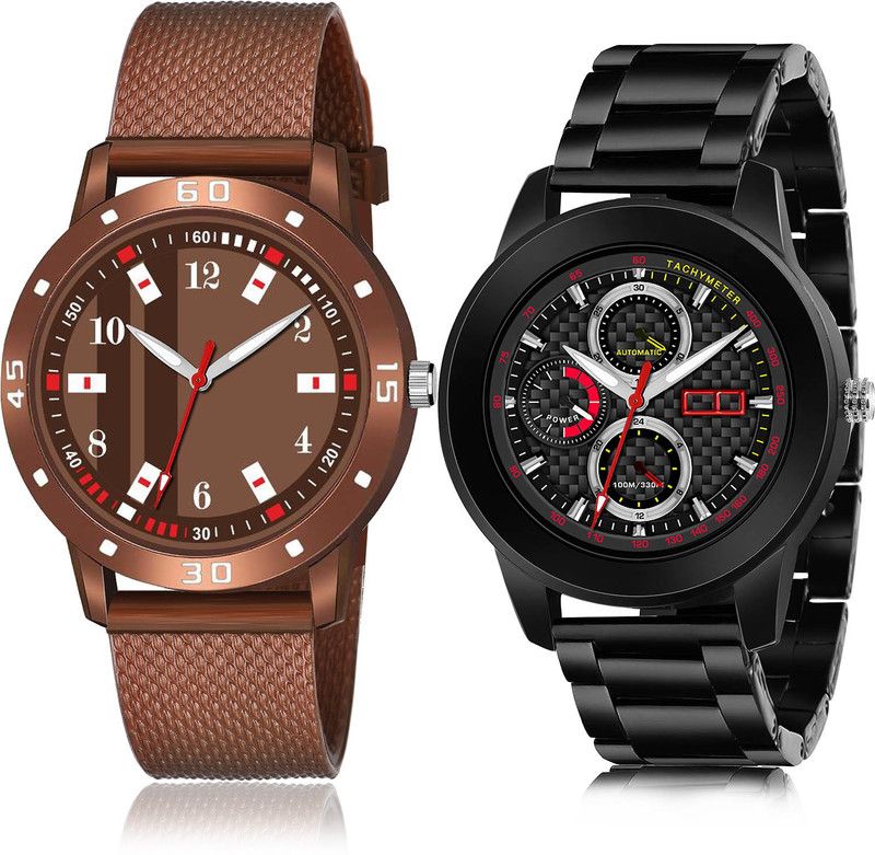 Analog Watch - For Men Brand New Chronograph 2 Watch Combo For Boys And Men - BRM29-(60-S-20)