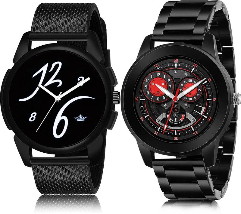 Analog Watch - For Men Latest Traditional 2 Watch Combo For Boys And Men - BL46.61-(37-S-20)