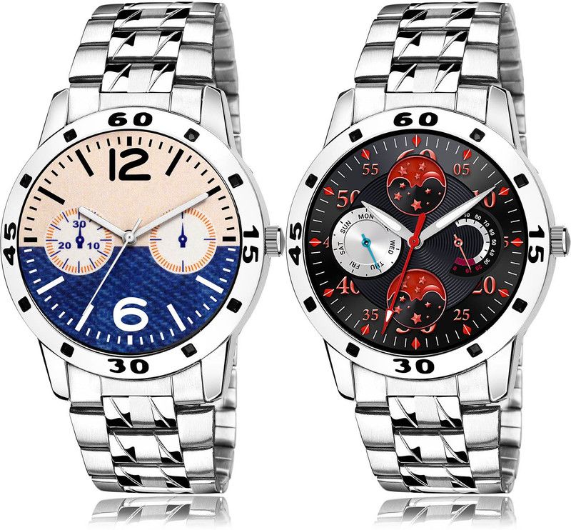 Analog Watch - For Men Classical Style 2 Watch Combo For Boys And Men - B800-(50-S-19)