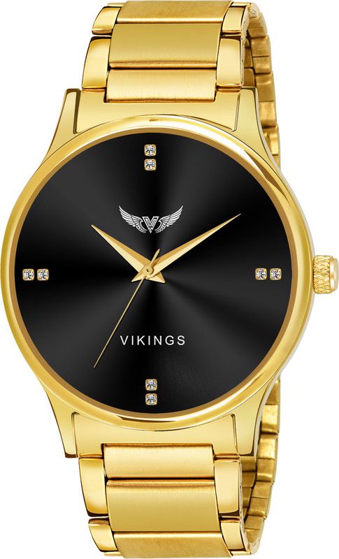 ORIGNAL GOLDEN Analog Watch - For Men GENT'S VK-GR-BLACK-GOLD-CHN ORINGNAL GOLD PLATING CHAIN SLIM WATCH