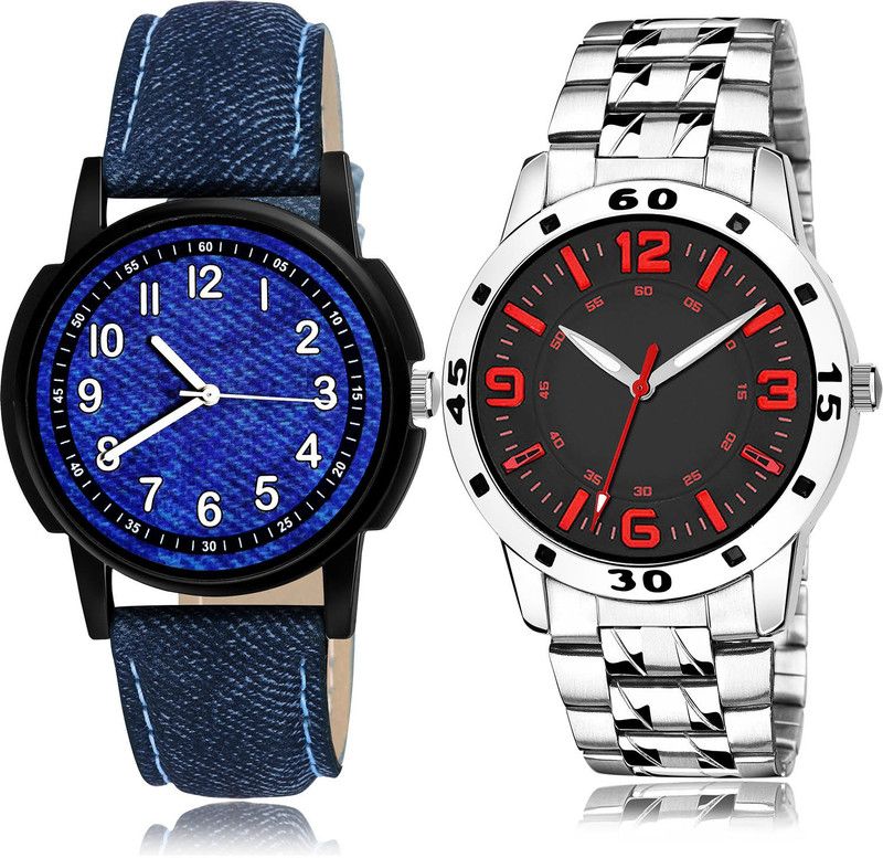 Analog Watch - For Men Latest Party Wedding 2 Watch Combo For Boys And Men - B8-(47-S-19)