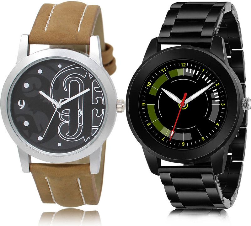 Analog Watch - For Men Classical Designer 2 Watch Combo For Boys And Men - BL46.14-(43-S-20)