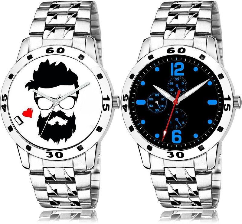 Analog Watch - For Men Contemporary Wrist 2 Watch Combo For Boys And Men - B823-(68-S-19)