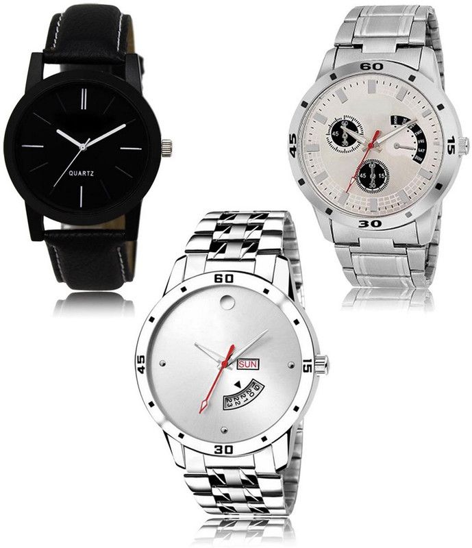 New latest Designer Combo of 3 Analog Watch - For Men LR-05-101-103