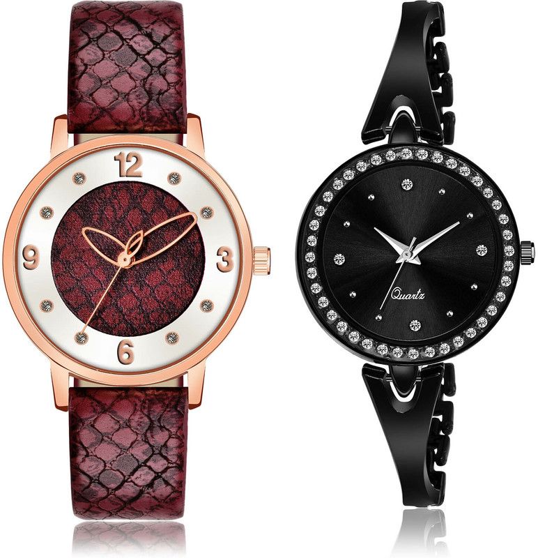 Analog Watch - For Girls Classical Wrist 2 Watch Combo For Women And Girls - GM364-GL268