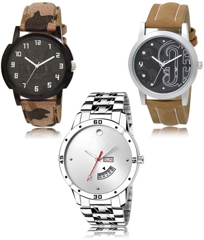 New latest Designer Combo of 3 Analog Watch - For Men LR-03-14-103