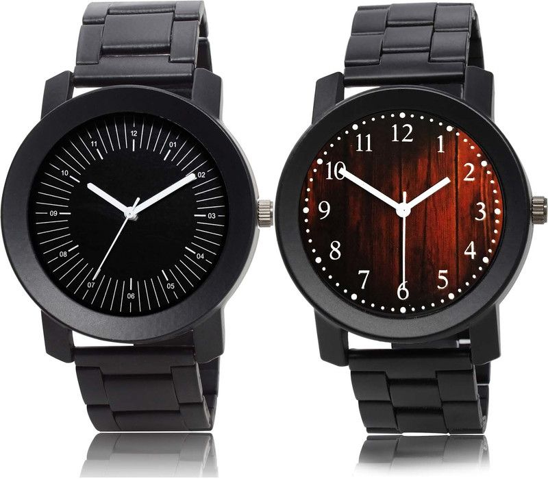 combo watch Analog Watch - For Men Latest Rich Wood Texture Chain Watch Combo Watch For Boys And Men - BO54-B661
