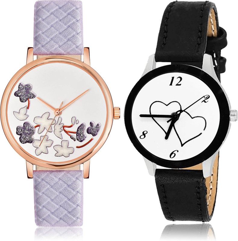 Analog Watch - For Women Modish Valentine 2 Watch Combo For Women And Girls - GM502-G345