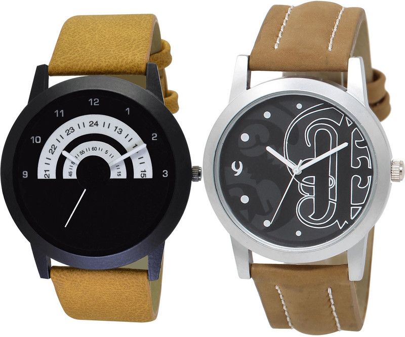 combo watch Analog Watch - For Girls Best 3D Design Analogue Brown Color Boys And Men Watch - B49-BL46.14 (Combo Of 2 )