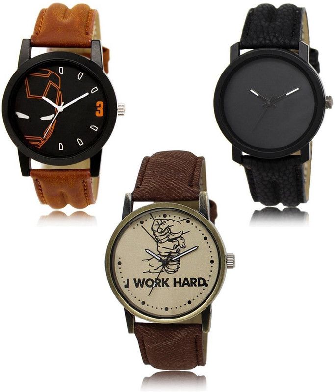 New latest Designer Combo of 3 Analog Watch - For Men LR-04-21-29