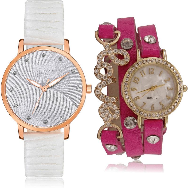 Analog Watch - For Women Latest 3D Design 2 Watch Combo For Women And Girls - GM381-G204