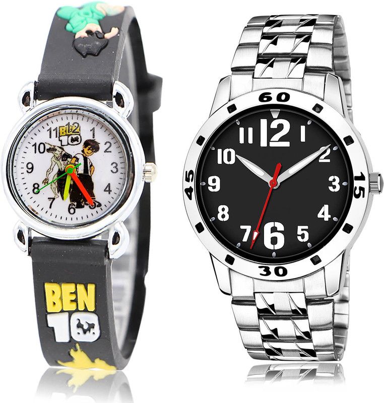 Analog Watch - For Boys Modern Analogue 2 Watch Combo For Boys And Men - BK85-(53-S-19)