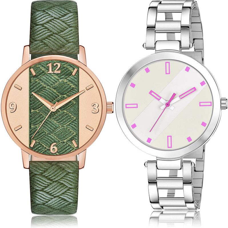 Analog Watch - For Women Treading 3D Design 2 Watch Combo For Women And Girls - GM398-GM238