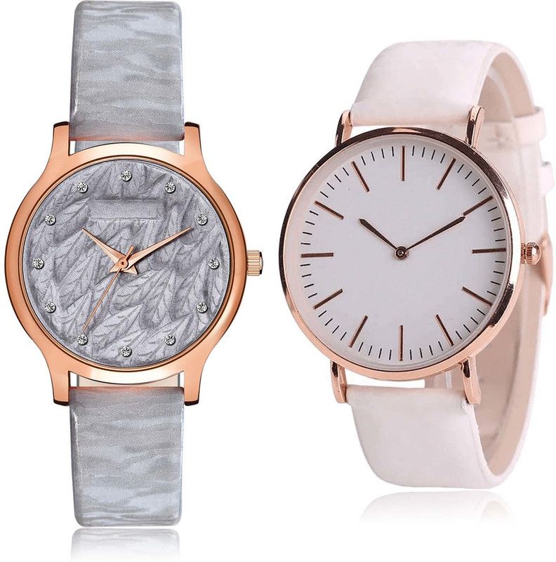 combo watch Analog Watch - For Girls Modern Diwali Chronograph 2 Watch Combo For Girls And Women - GM335-G193
