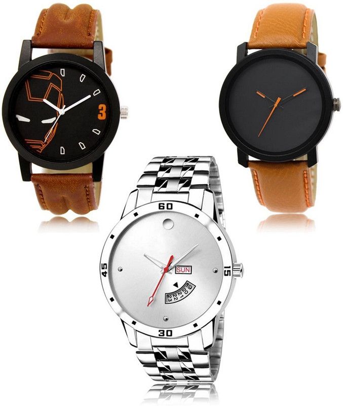 New latest Designer Combo of 3 Analog Watch - For Men LR-04-20-103