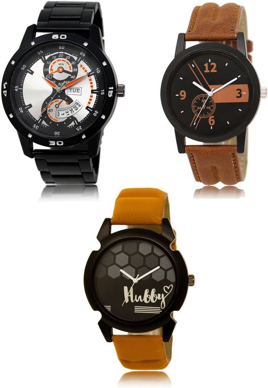 New latest Designer Combo of 3 Analog Watch - For Men LR107-LR01-LR32