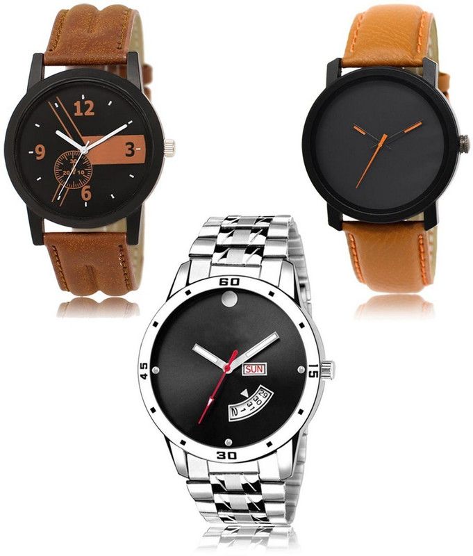 New latest Designer Combo of 3 Analog Watch - For Men LR-01-20-104