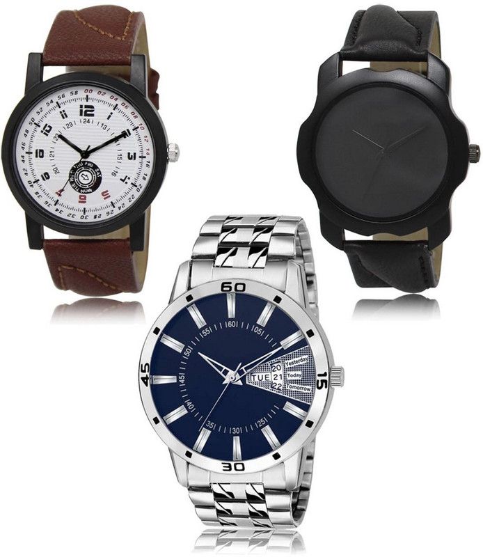 New latest Designer Combo of 3 Analog Watch - For Men LR-11-22-102