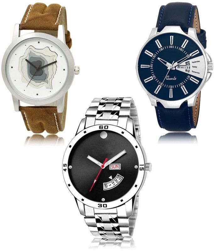 New latest Designer Combo of 3 Analog Watch - For Men LR-09-23-104