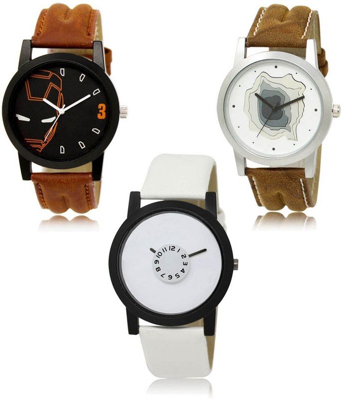 New latest Designer Combo of 3 Analog Watch - For Men LR-04-09-26