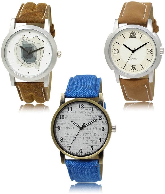 New latest Designer Combo of 3 Analog Watch - For Men -09-16-28