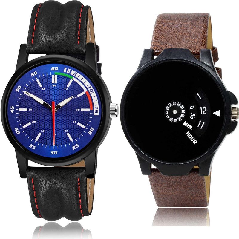 combo watch Analog Watch - For Boys New Fancy Sports And Speedometer 2 Watch Combo For Boys And Men - BRA22-BO51