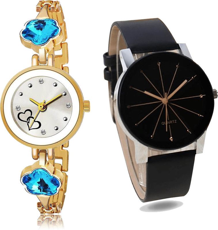 Analog Watch - For Girls Latest Exclusive 2 Watch Combo For Women And Girls - G600-G174