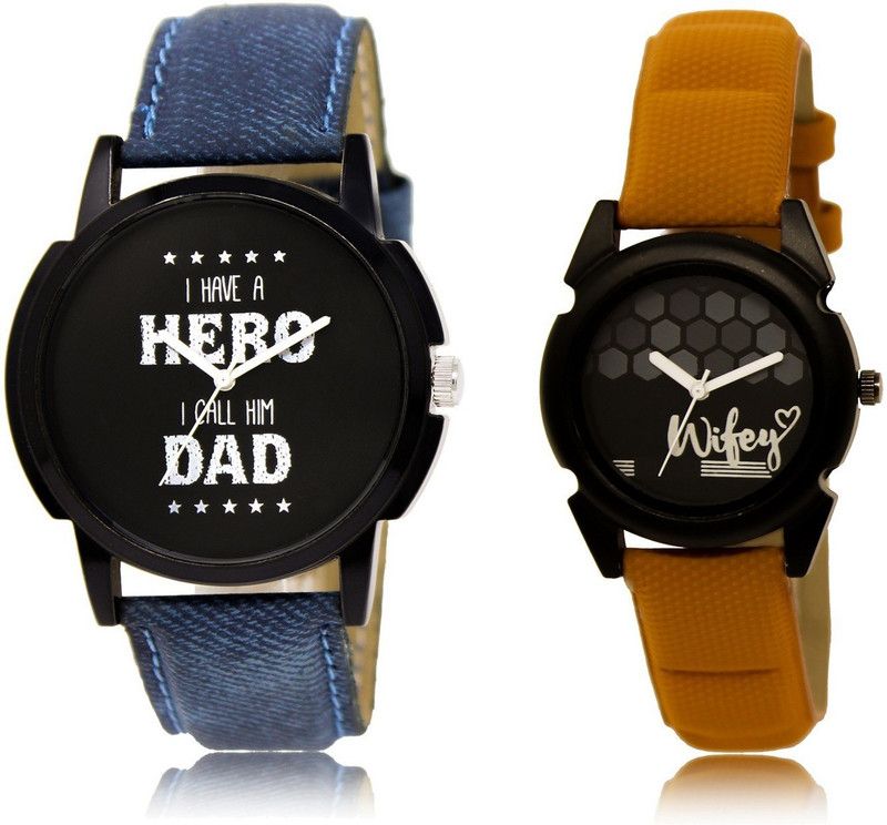 New Latest Designer Combo of 2 Analog Watch - For Couple LR07-LR235