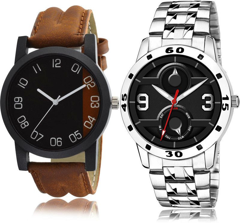 Analog Watch - For Men Best Present 2 Watch Combo For Boys And Men - B36-(28-S-19)