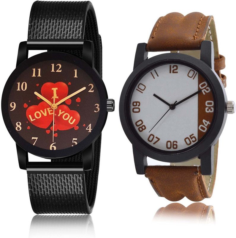 combo watch Analog Watch - For Men Treading Royal I Love You 2 Watch Combo For Boys And men - BRM22-B39