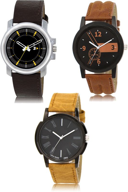 New latest Designer Combo of 3 Analog Watch - For Men 44-01-19