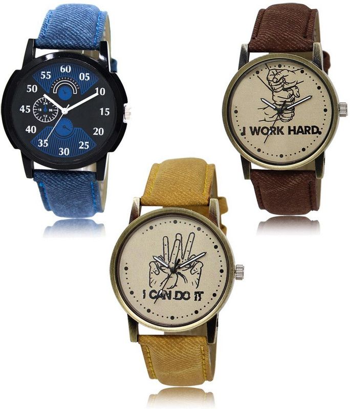 New latest Designer Combo of 3 Analog Watch - For Men LR-02-29-30