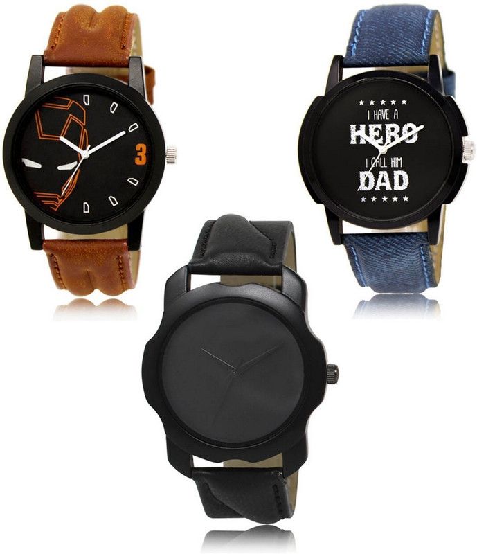 New latest Designer Combo of 3 Analog Watch - For Men LR-04-07-22