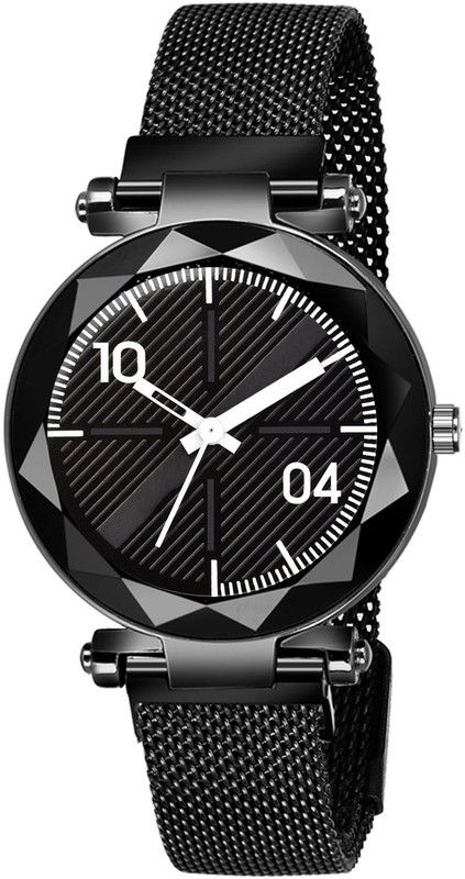S-493 Analog Watch - For Women Analog Black Dial Magnet Strap Watch For Girls