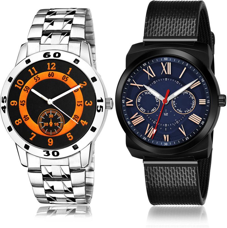 Analog Watch - For Men Modern Unique 2 Watch Combo For Boys And Men - B849-(62-S-10)