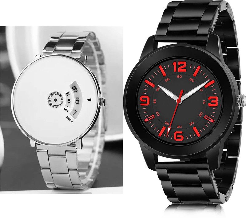 Analog Watch - For Men Best Luxury 2 Watch Combo For Boys And Men - B82-(47-S-20)