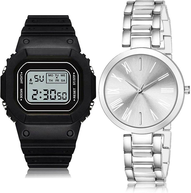 Analog-Digital Watch - For Girls Latest Style 2 Watch Combo For Women And Girls - DG28-G605