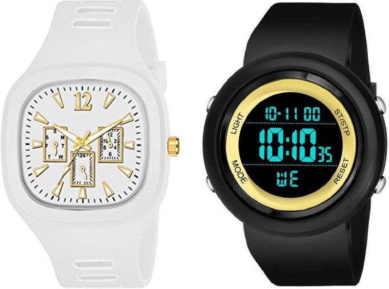 Analog Watch - For Boys MILLER WHT & YL ADDI
