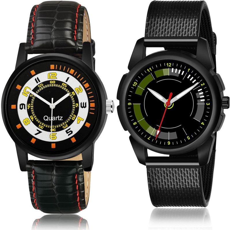 Analog Watch - For Men Classical Formal 2 Watch Combo For Boys And Men - BRA42-(43-S-10)