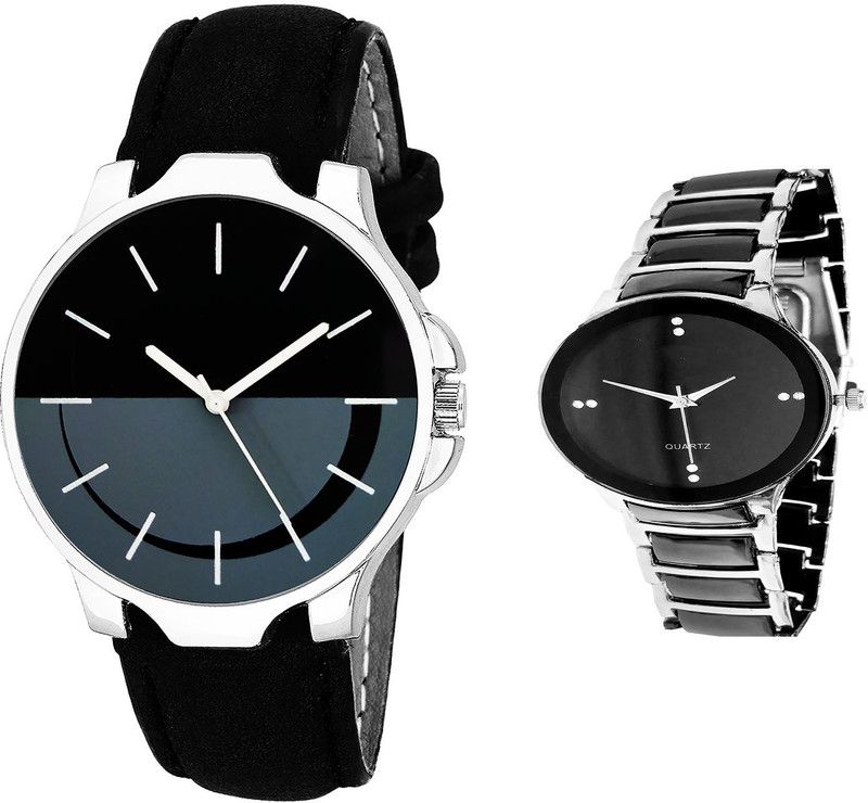 combo watch Analog Watch - For Girls Brand New Gift Analogue Black Color Boys And Men Watch - B111-B68 (Combo Of 2 )