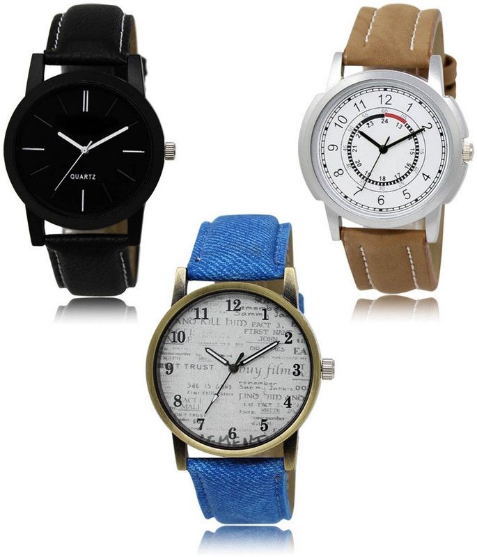 New latest Designer Combo of 3 Analog Watch - For Men -05-17-28