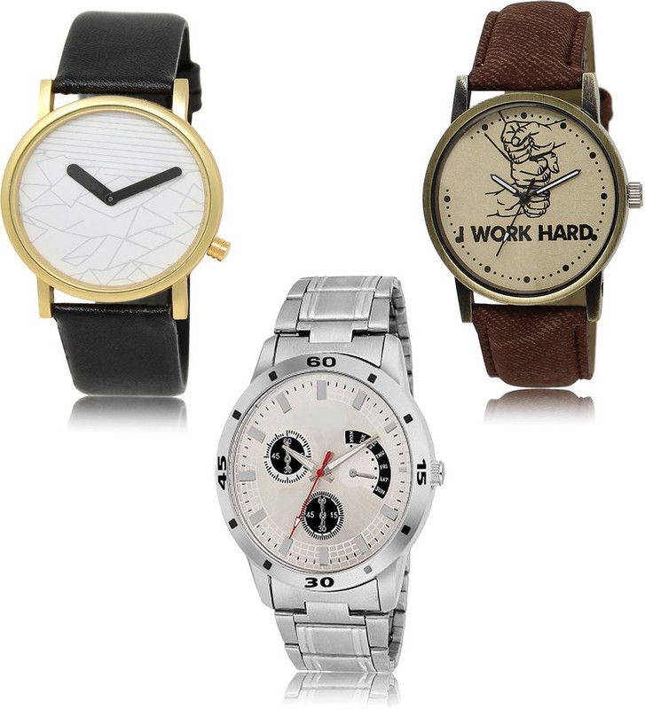 New latest Designer Combo of 3 Analog Watch - For Men LR37-LR29-LR101