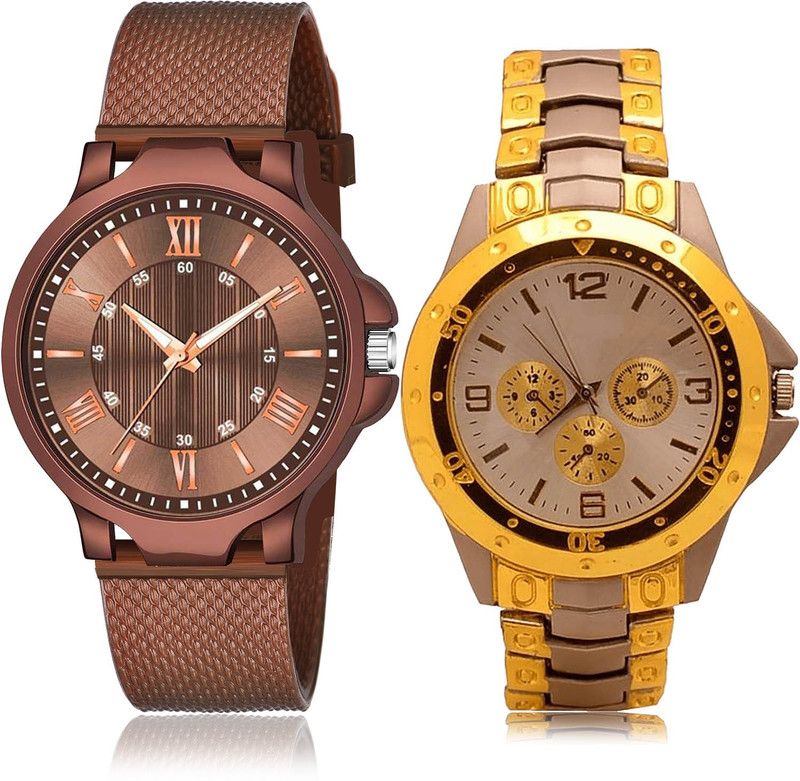 Analog Watch - For Men 3D Design 2 Watch Combo For Boys And Men - BRM38-B74