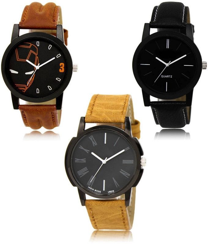 New latest Designer Combo of 3 Analog Watch - For Men LR-04-05-19