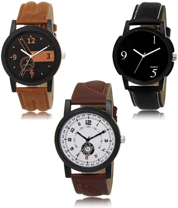 New latest Designer Combo of 3 Analog Watch - For Men LR-01-06-11