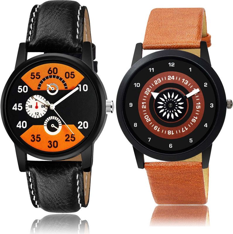 combo watch Analog Watch - For Men Classical Unique Speedometer Watch - B826-B384 (Combo Of 2 )